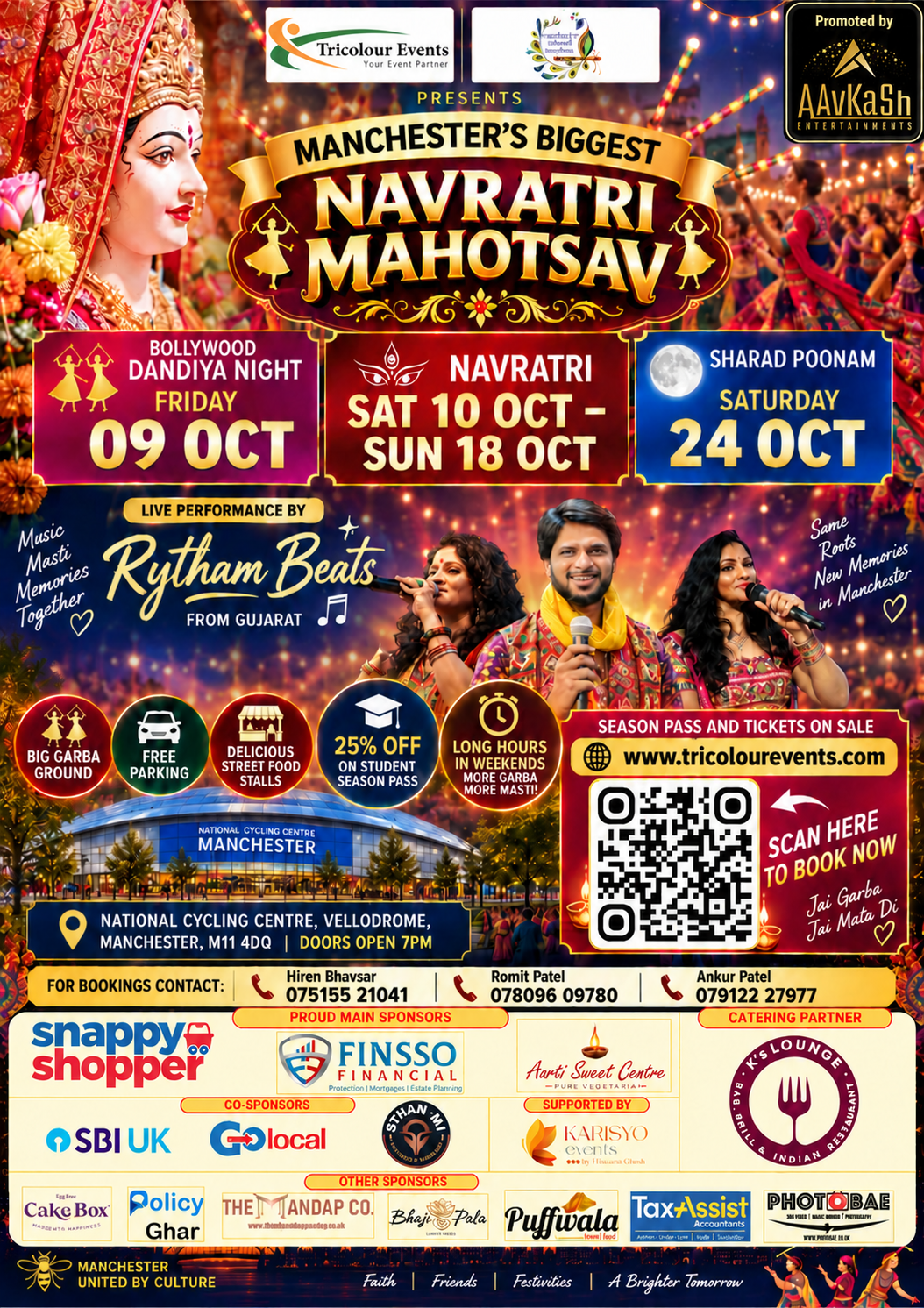 Manchester Navratri Mahotsav Poster